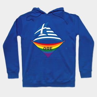 Greece pride flag Hoodie